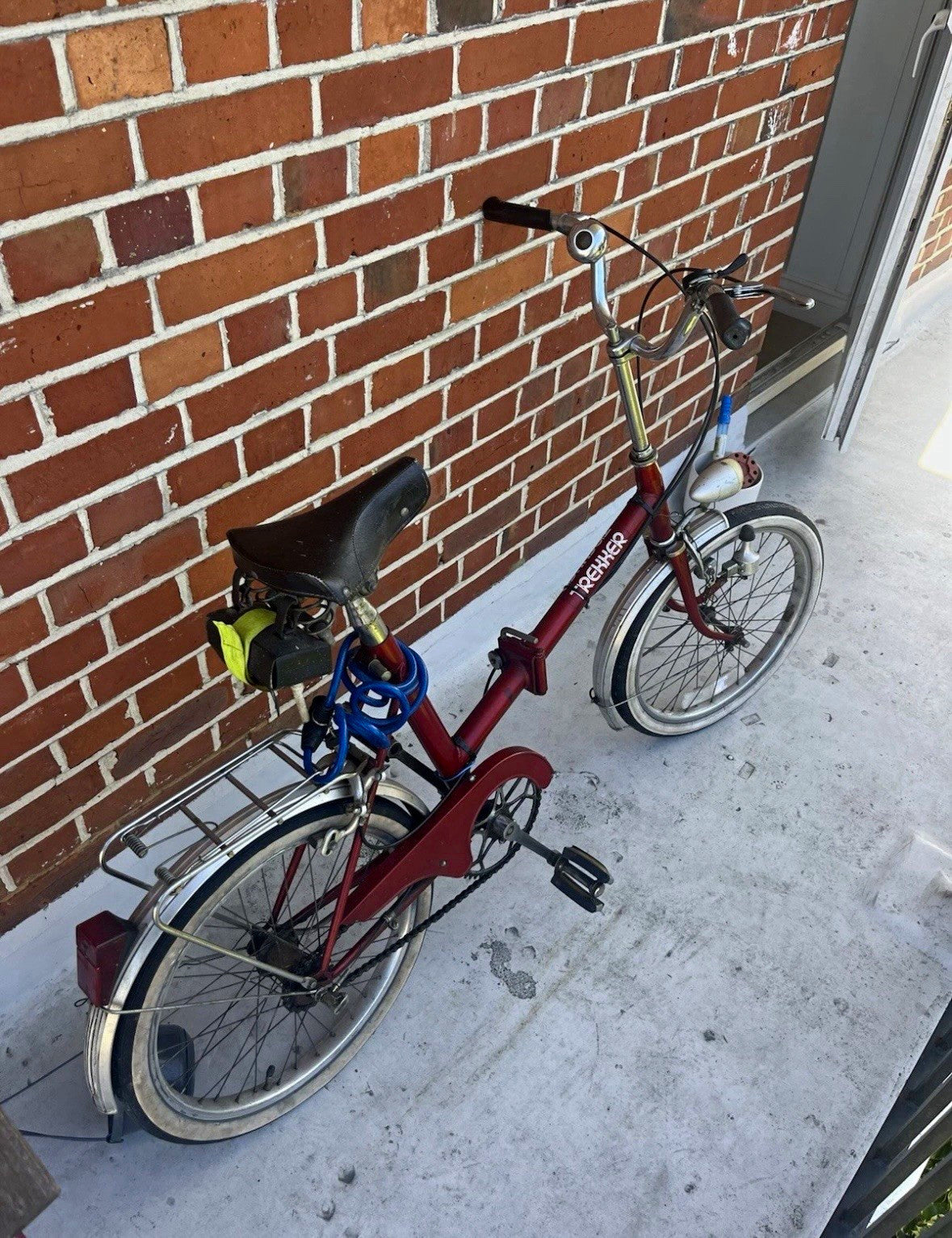 Vintage Trekker Folding Bike Red
