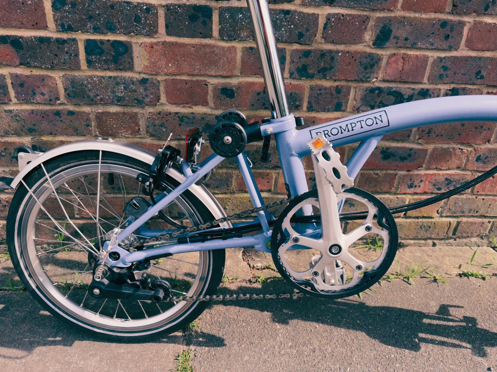 Brompton C Line Explore, 6-Speed, Cloud Blue, Mid Handlebar 22/23