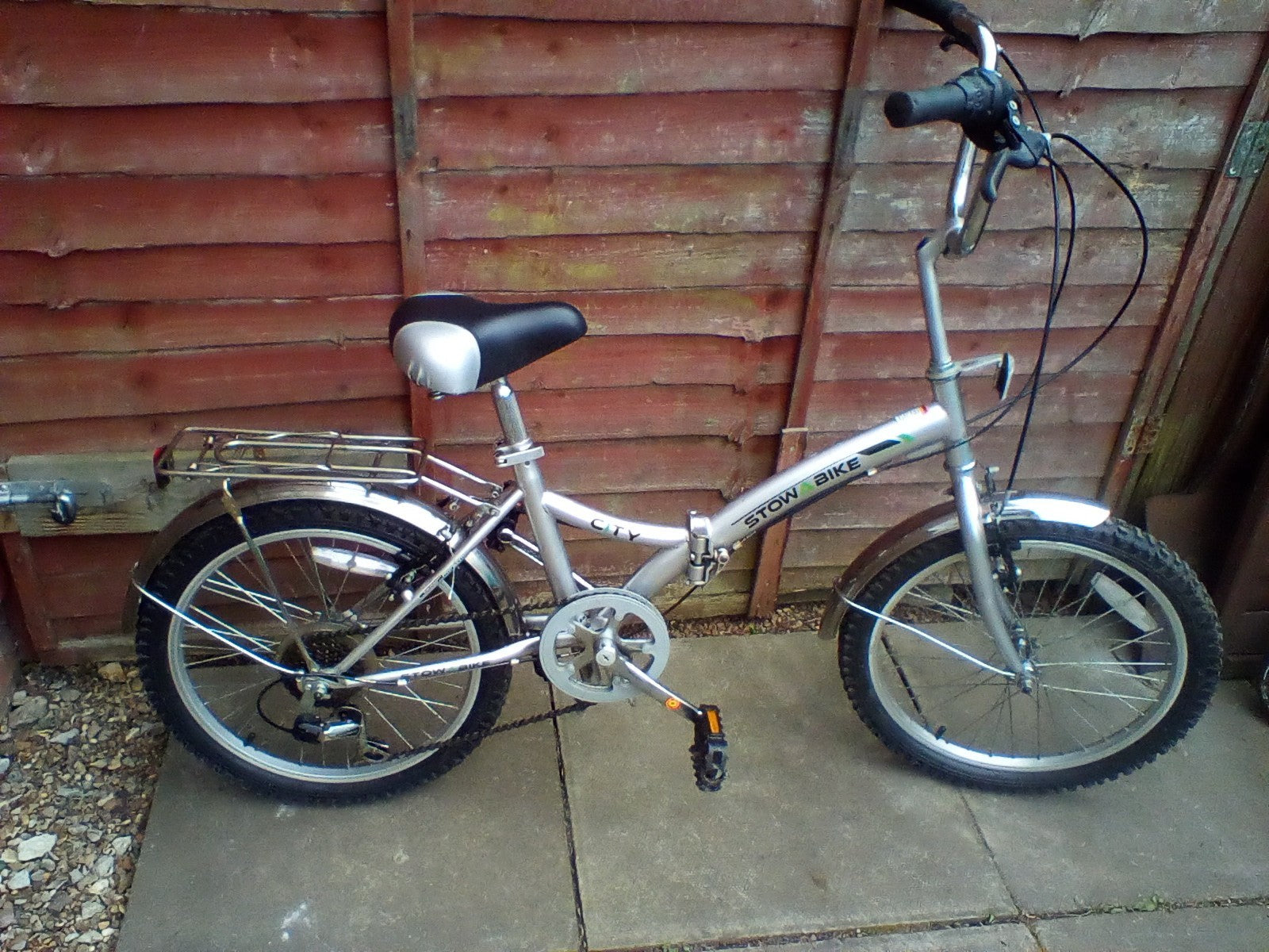 bicycle stow bike city 20 in wheels 6 gears folding bike