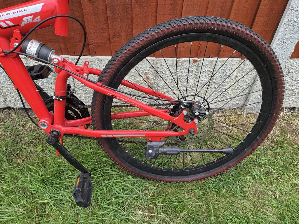 BYKKA F6 Sport Folding Mountain Bike 26” Red – Needs Repair/Servicing