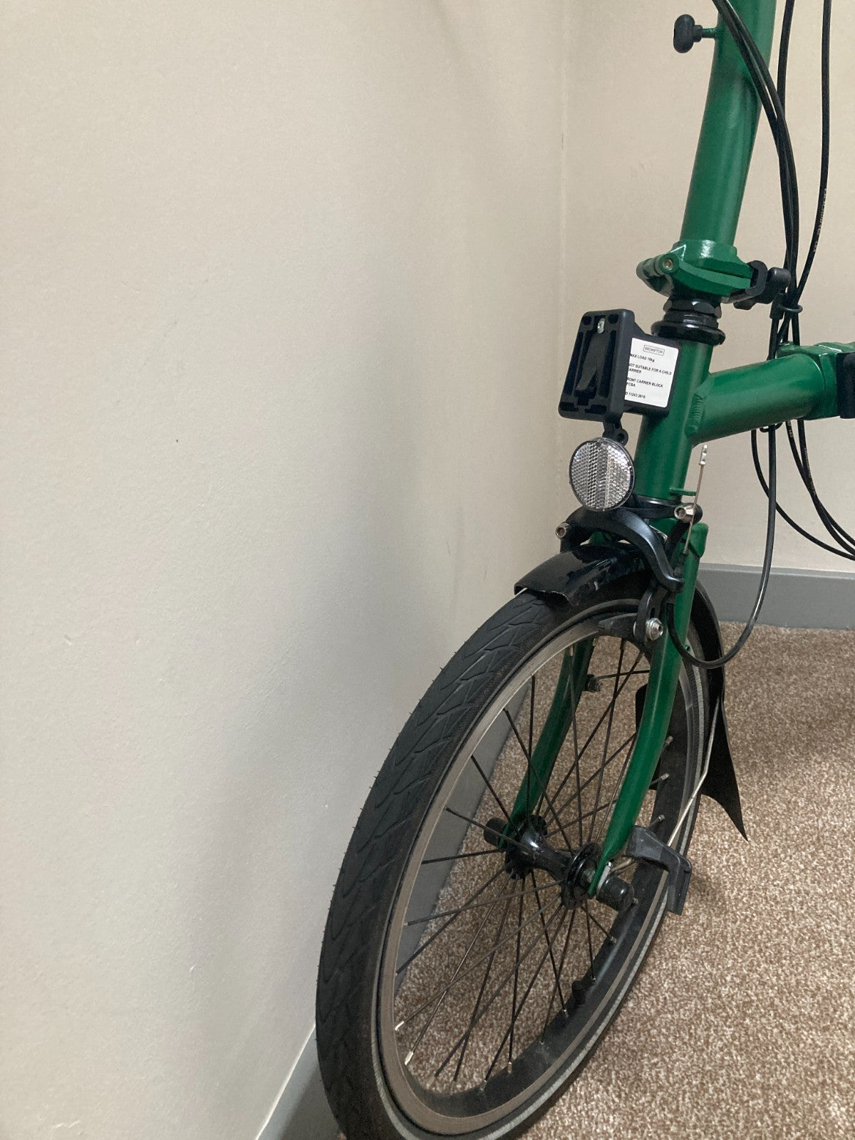 Brompton 2024 Brompton C Line M6L Black Edition Folding Bike - Racing Green