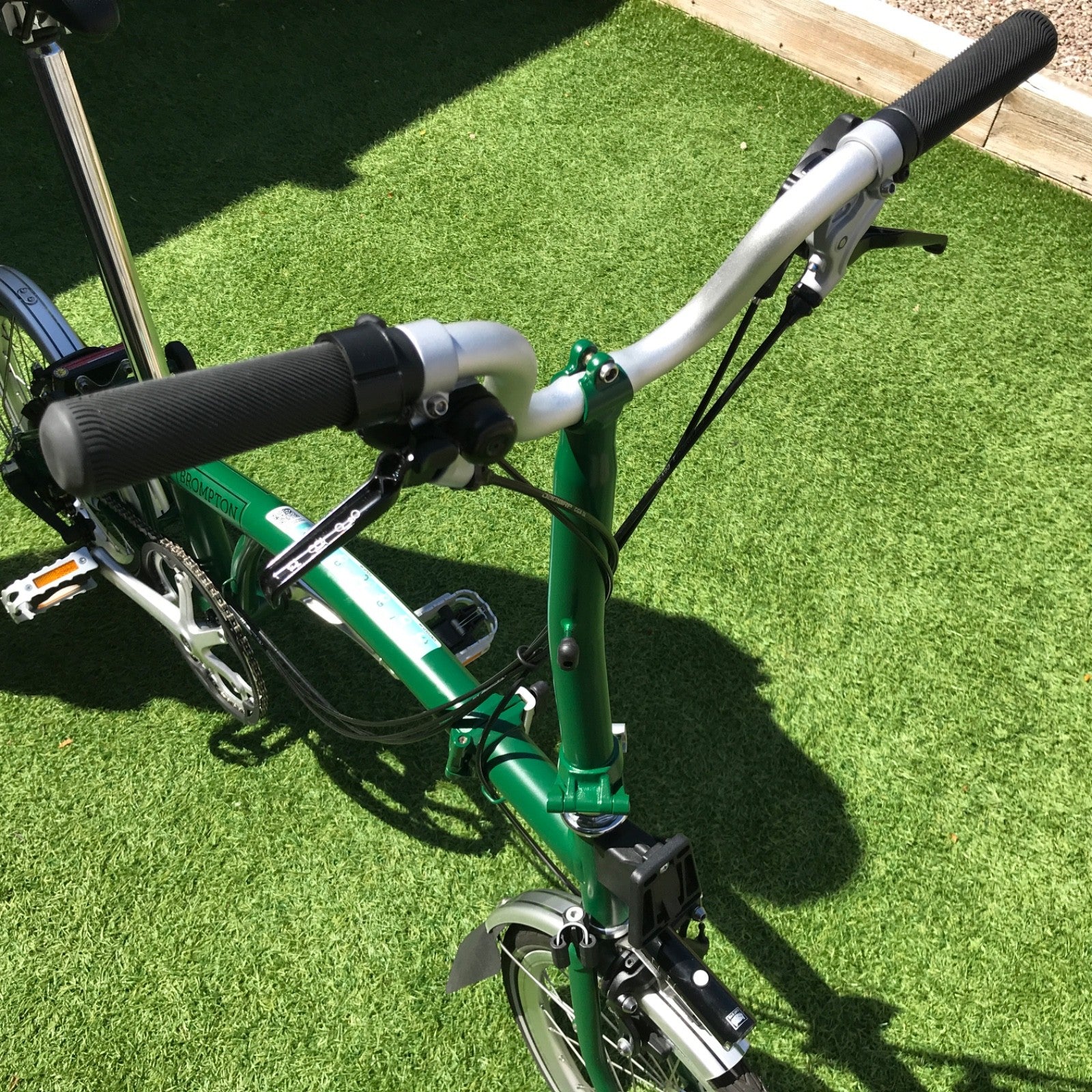 Brompton C Line folding bike 4 speed, dark green, excellent condition