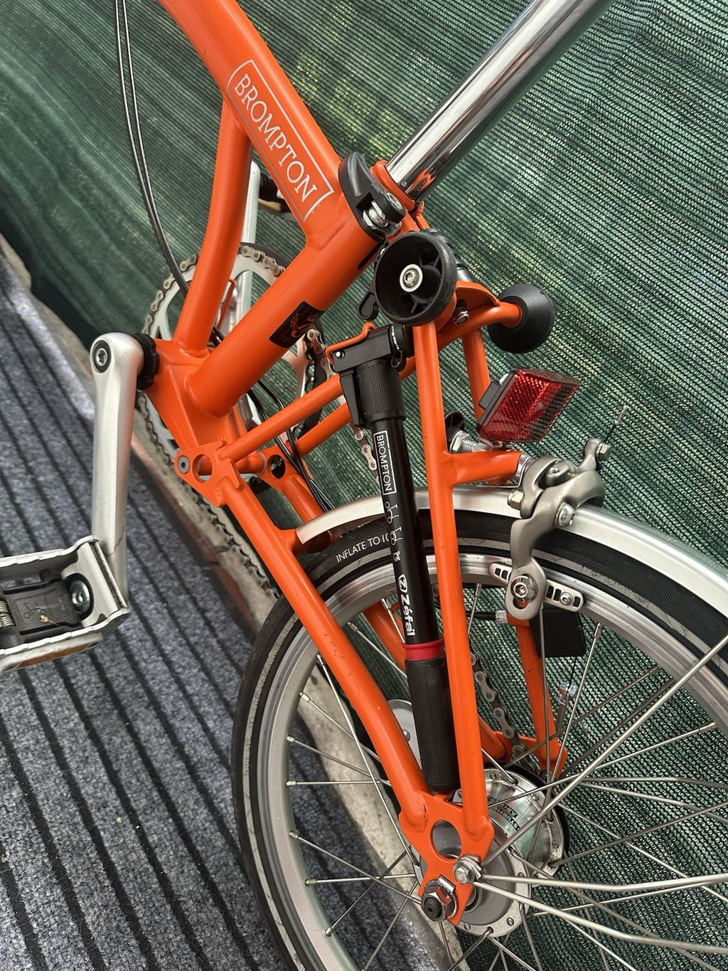 Brompton Folding Bike 3 Speed Orange With Extras