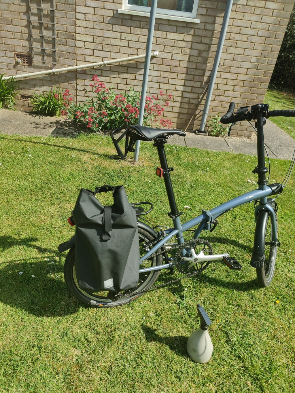 Ultra Upgraded Tilt 120 Folding Bike 7 speeds, Rear Rack + Waterproof Bags
