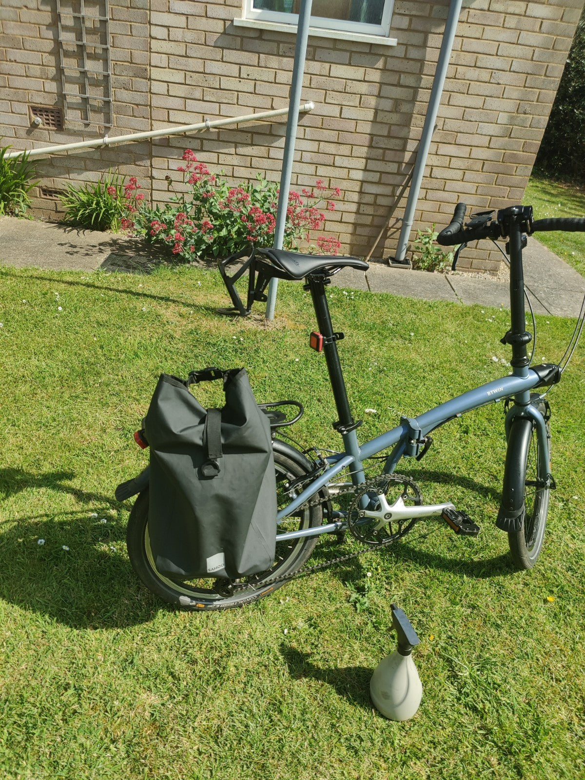 Ultra Upgraded Tilt 120 Folding Bike 7 speeds, Rear Rack + Waterproof Bags