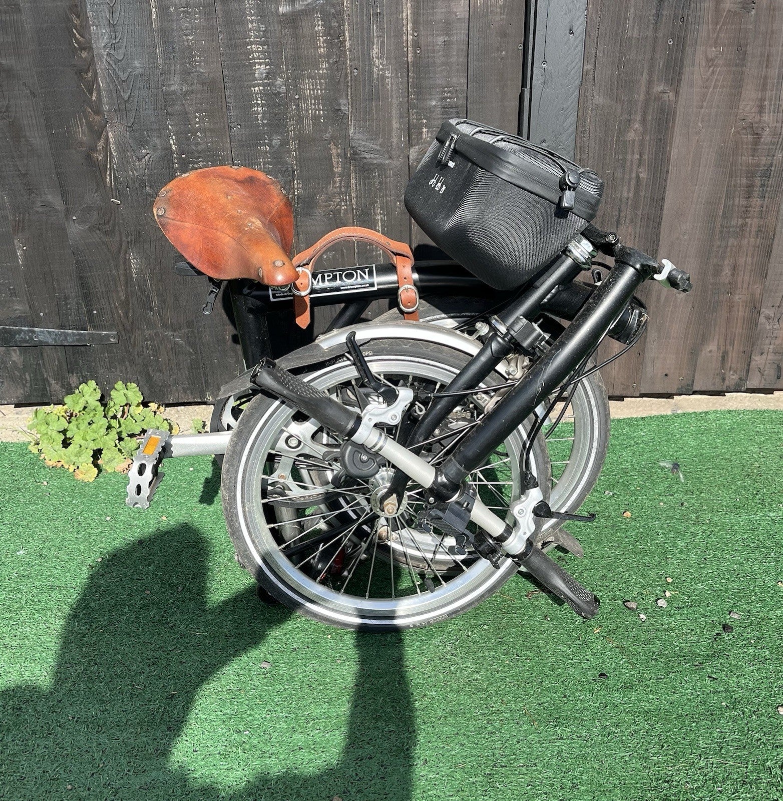 Brompton S3L Folding Bike 3-Speed, Black Including Extras.