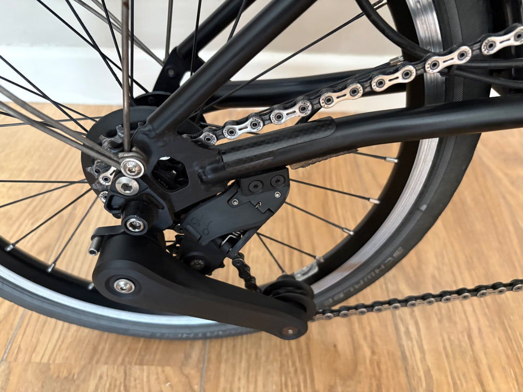 Brompton P Line 4 Speed 2023 flat Handlebar Folding Bike - Storm Grey