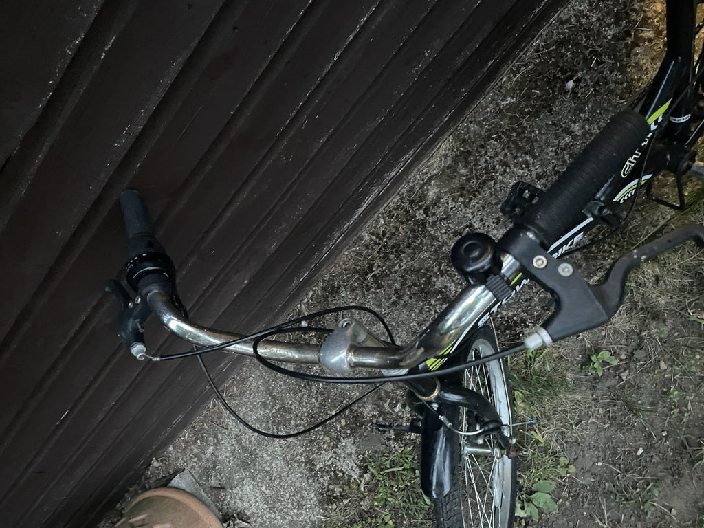 Stowabike Cityk 20in Folding Bike Black/Green with Rear Rack