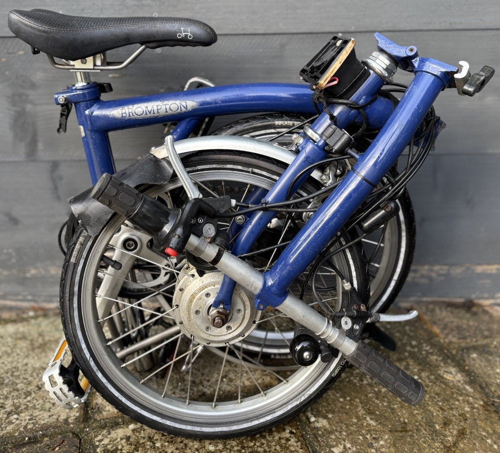 Brompton S6L-X Titanium Nano Electric Assist Folding bike C Line Urban - Used