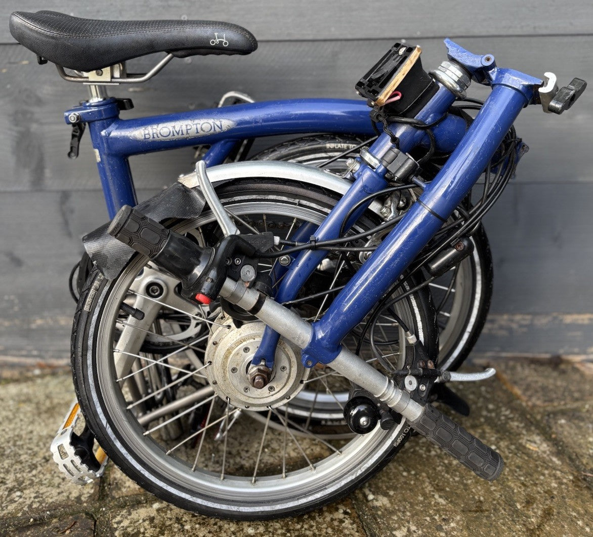 Brompton S6L-X Titanium Nano Electric Assist Folding bike C Line Urban - Used