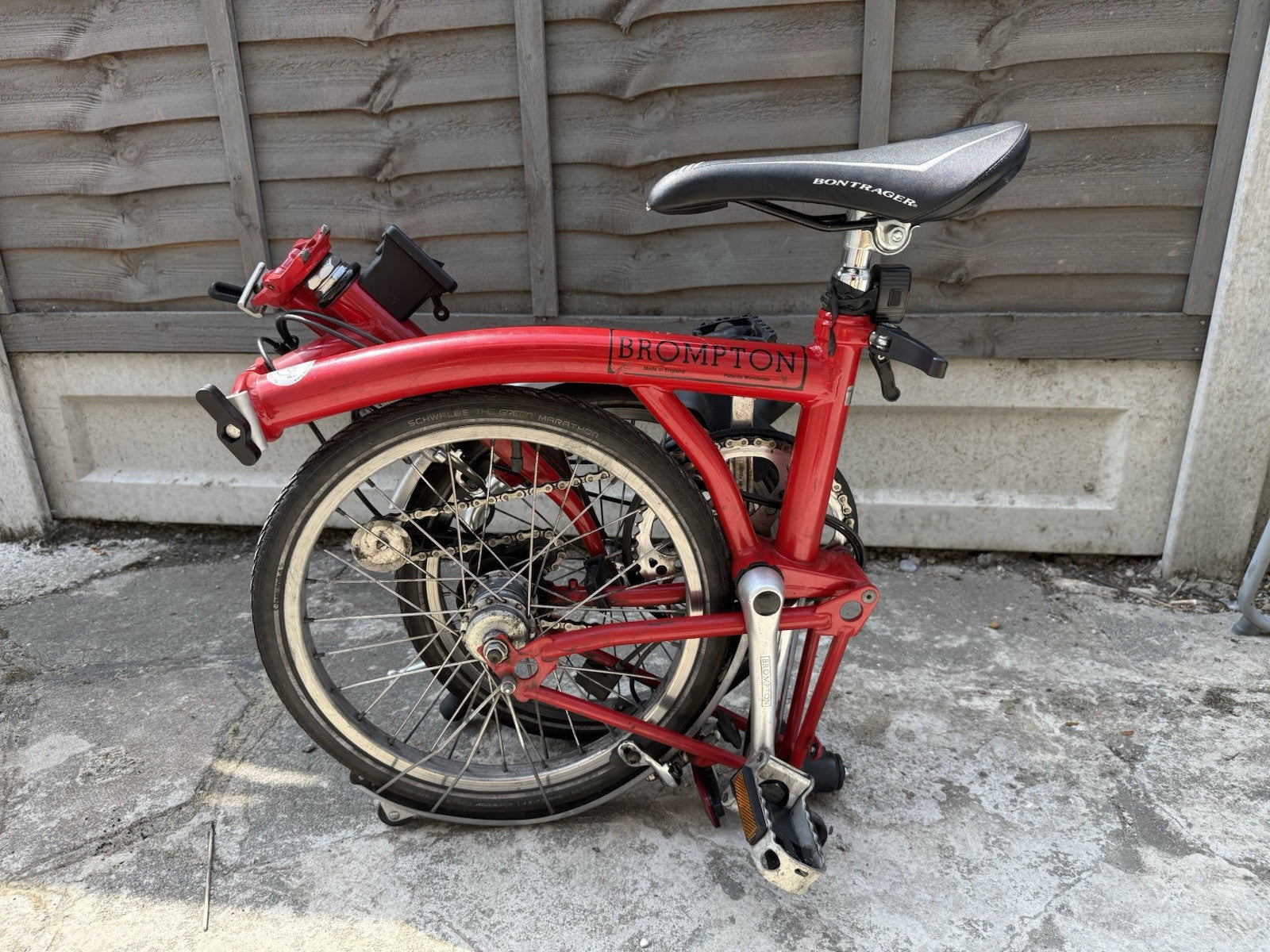 Brompton M3L Folding Bike - Red (3 Speed) - SE9 Collection Only