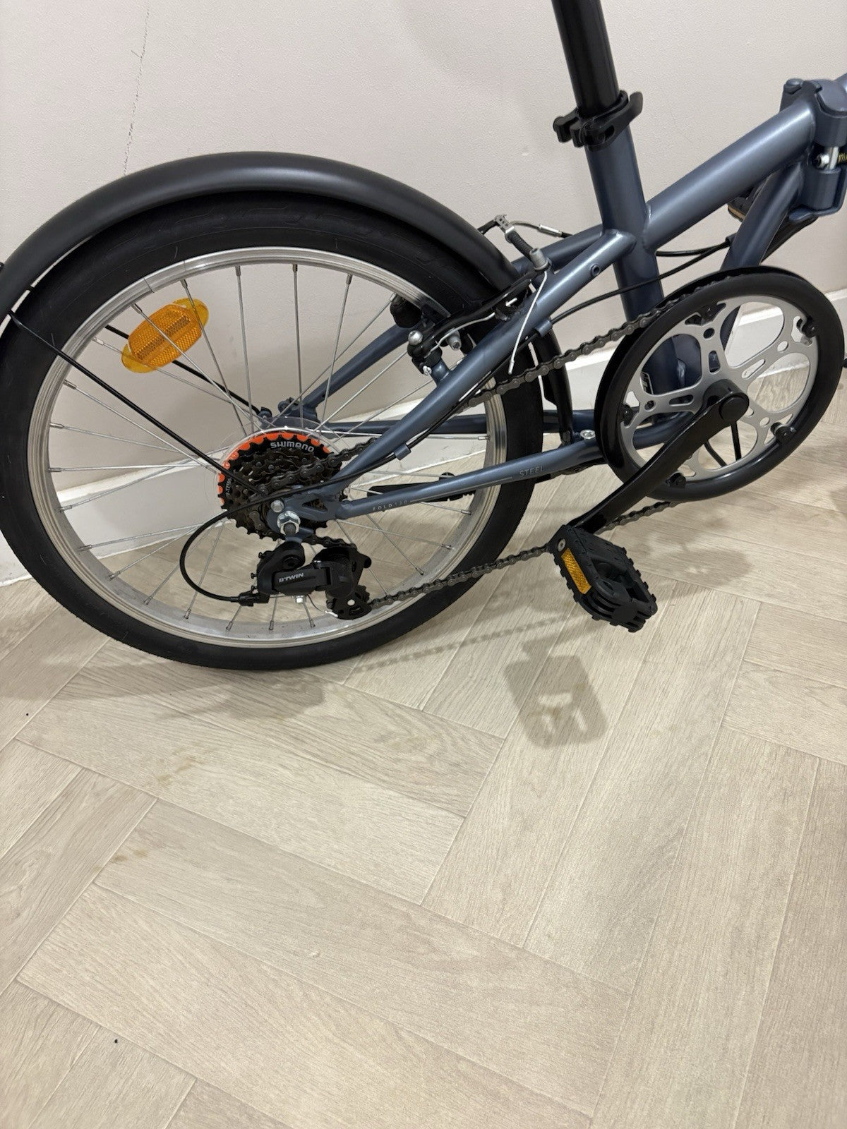 BTWIN Folding Bike 120 Blue/Grey RRP £279.99