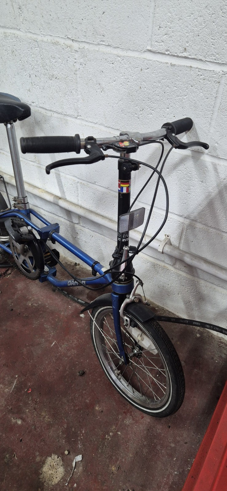 Dahon Vintage Folding Bicycle in blue 3 sturmy archer gears