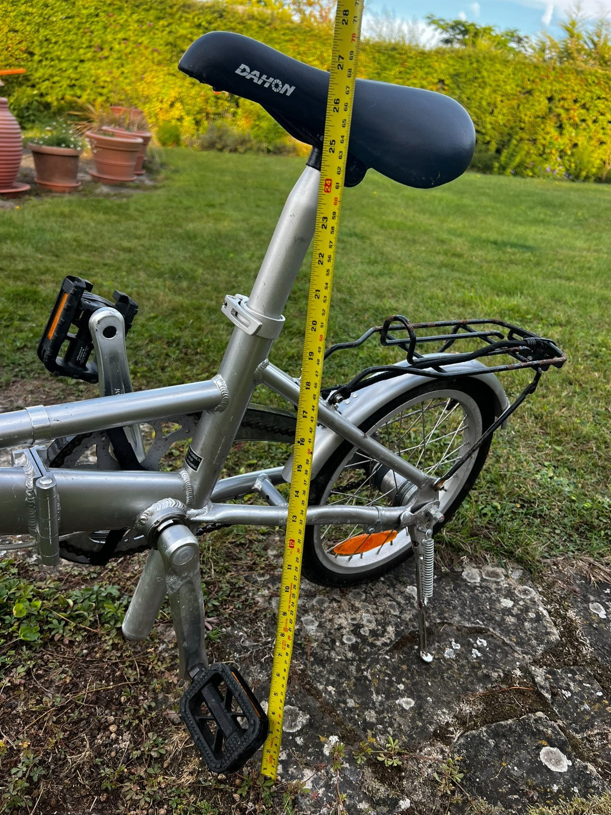 3 speed Compass folding bike (commuter, caravan or boat bike) , kickstand & rack