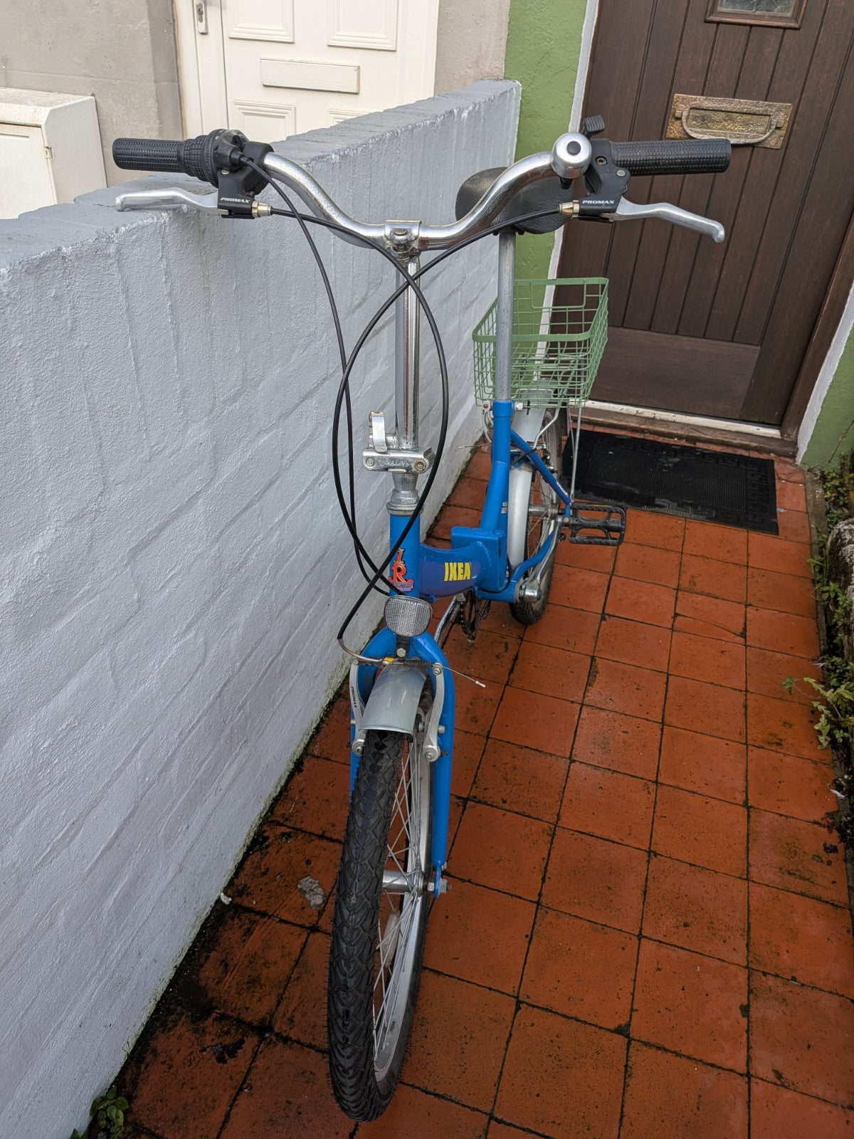Folding IKEA Raleigh Adult Bike with Basket - Good Condition