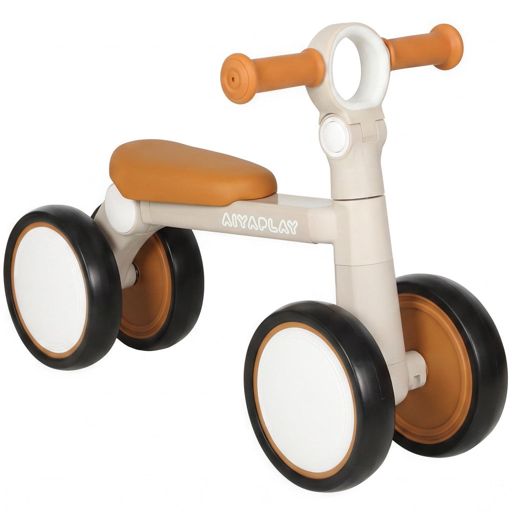 Balance Bike, Lightweight and Foldable Toddler Bike for 1-2 Years, Cream White