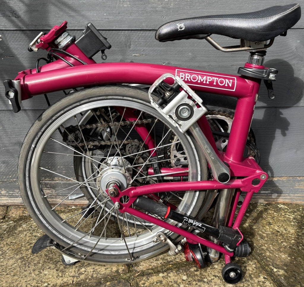 Brompton M6L in Berry Crush Folding bike C Line Equivalent - Leisure Use Only