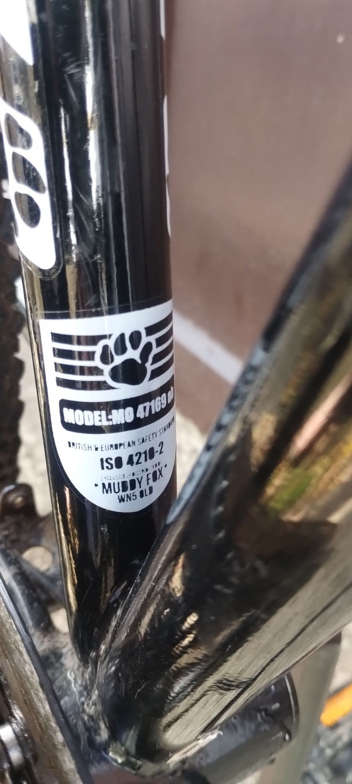 Muddy Fox Compact folding mountain bike.