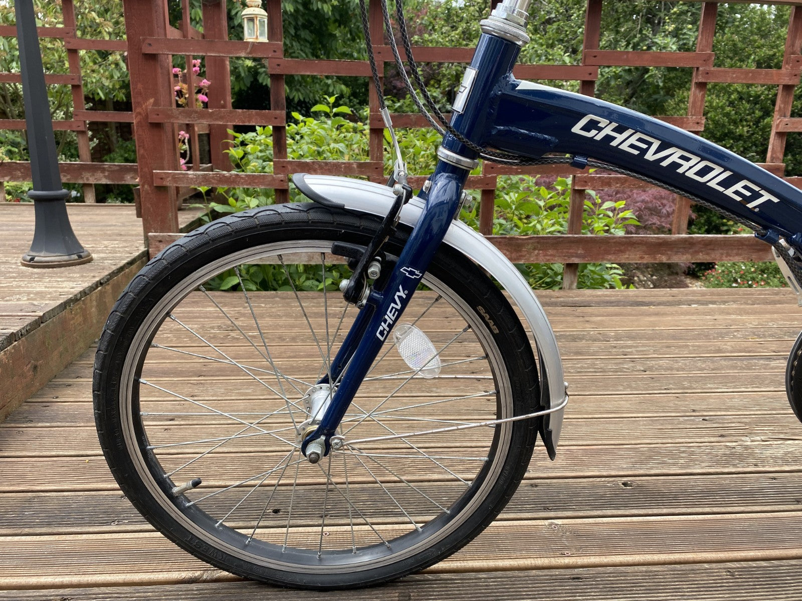 🔥Rare Chevrolet Chevy 20in Folding Bike 6 Speed Shimano Revoshift Blue