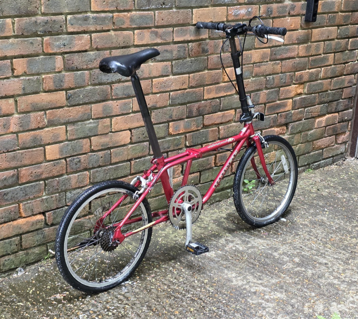 RARE* VINTAGE RUDGE TRANSPORT 7 FOLD UP BIKE BICYCLE (RESTORATION PROJECT)