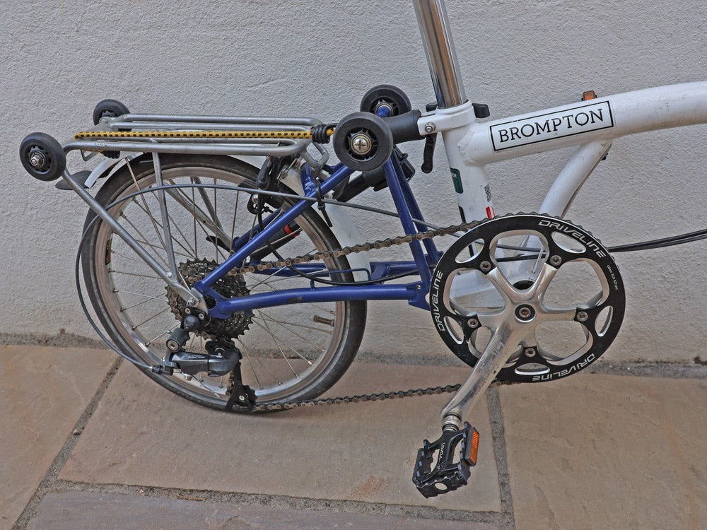 Brompton Bike extensively modified for touring