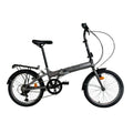 YOAC Folding Bike Alloy Bicycle Steel 13in Frame, 20in Wheel - Anthracite