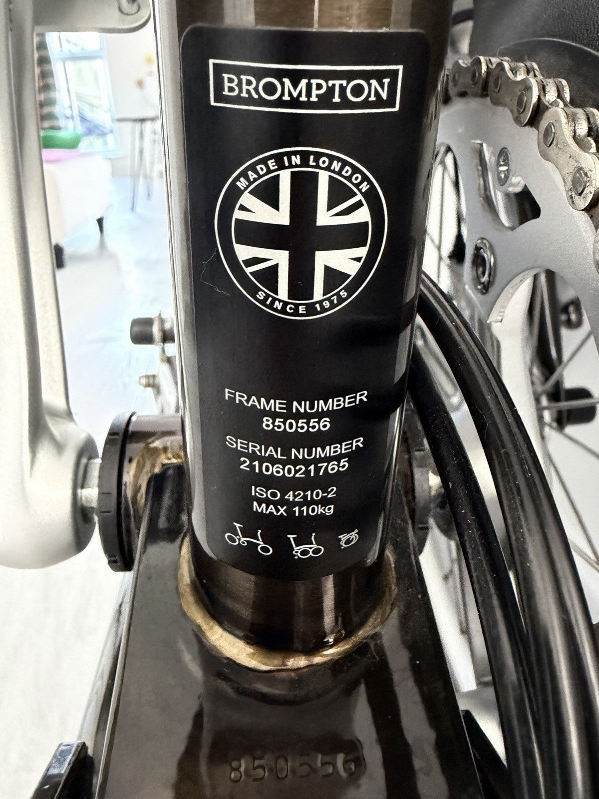 Brompton Raw Lacquer S6L Folding Bike