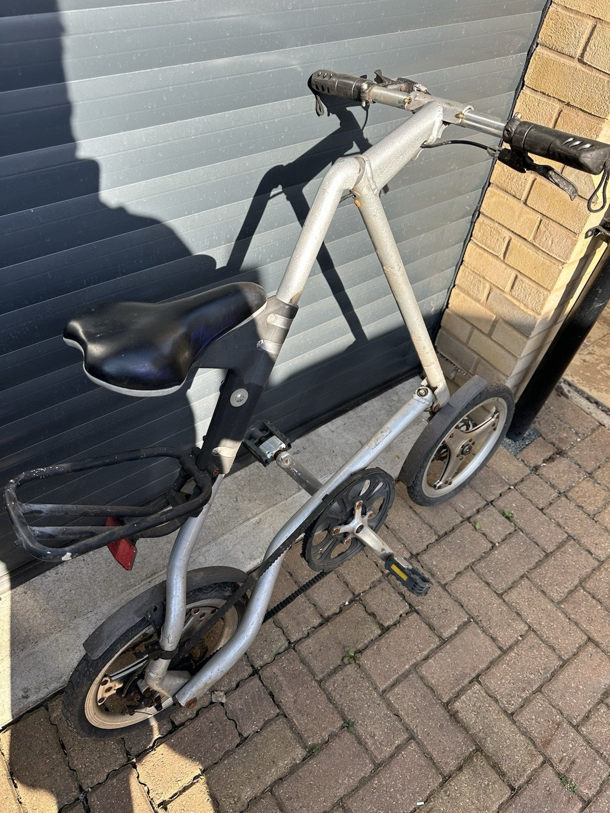 STRIDA Folding Bike - Silver - Good condition Can Post
