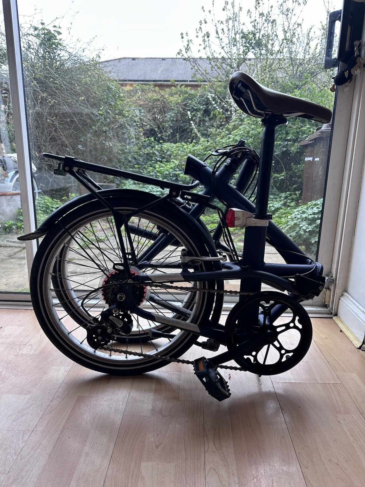 BTWIN Tilt 500 Folding Bike Dark Blue Aluminium