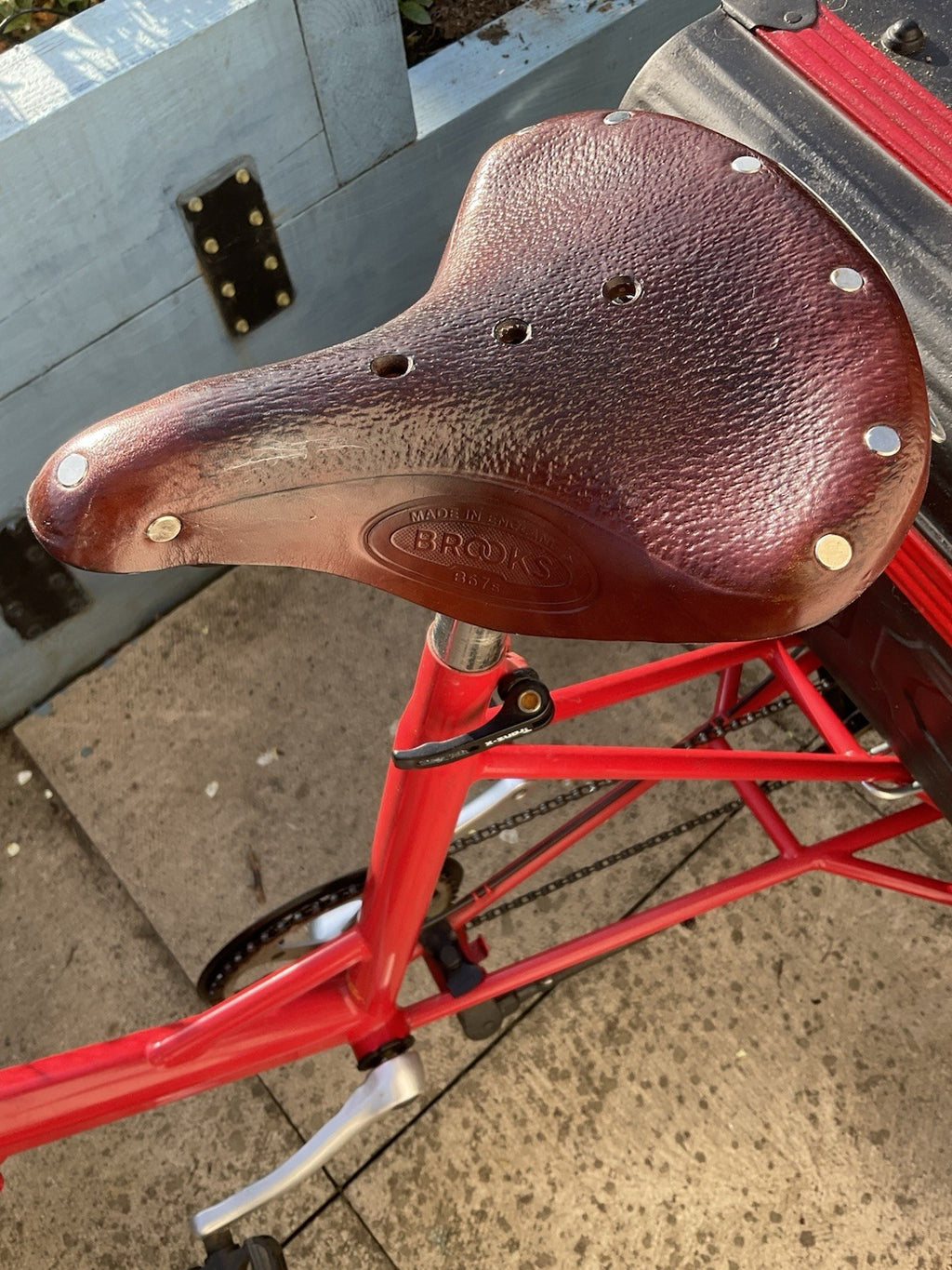 Pashley Tri-1 Folding Trike Burgundy Red