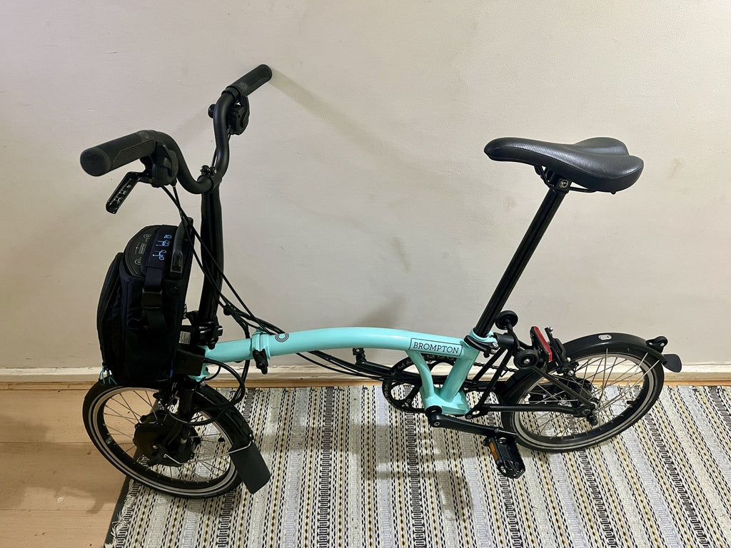 Brompton Bike 6 Speed elctr, Turkish Green, Hardly Used