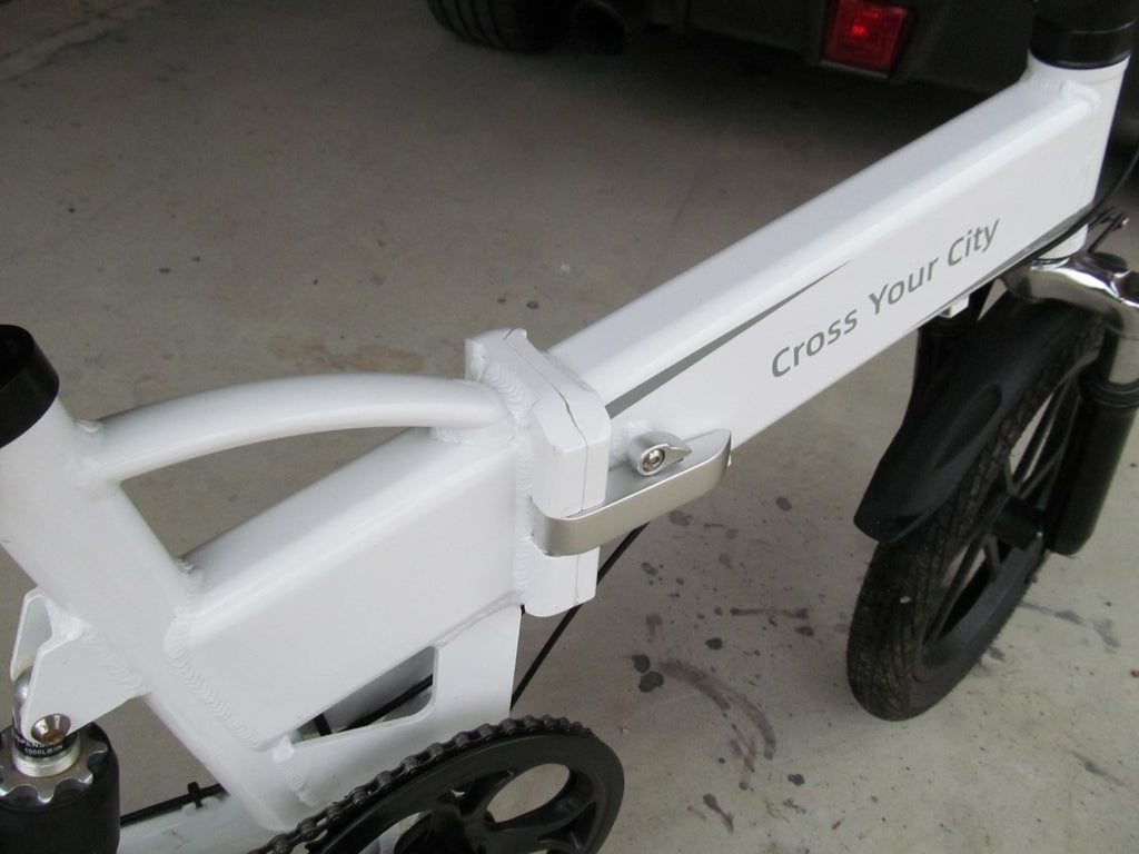 ADO Cross Your City Folding Bike, Suspension, mudguards, rides well, stops well