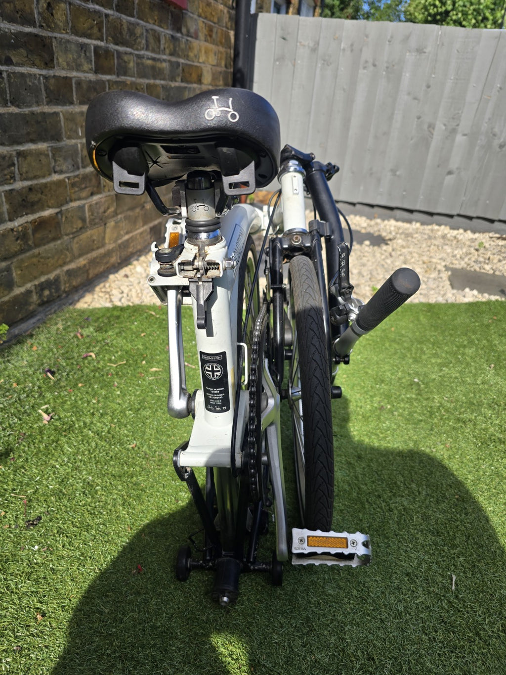 Brompton Folding Bike, Single Speed, S-Type flat  handlebars