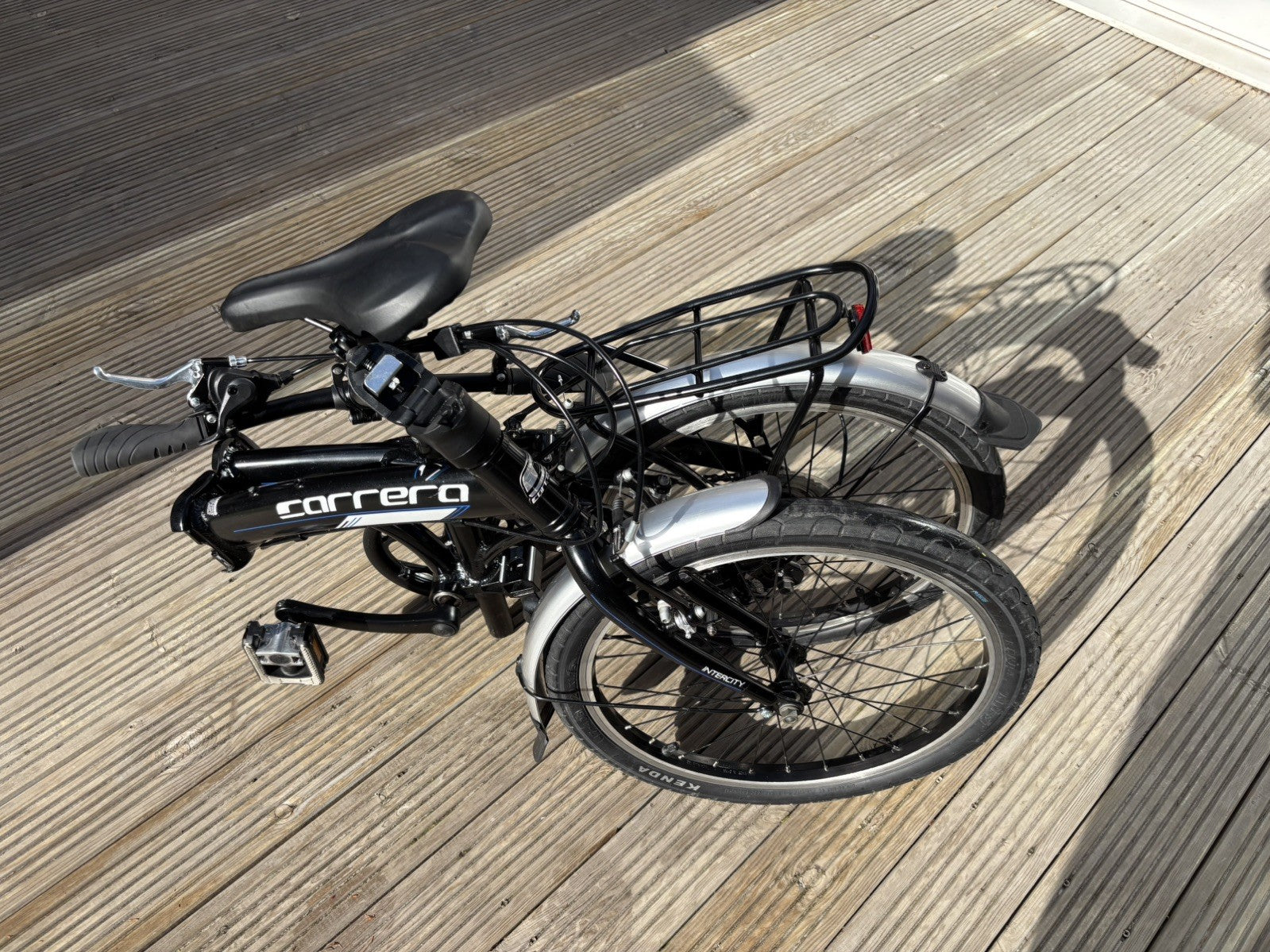 Carrera Intercity 20'' Unisex 8-Speed Folding Bike Black