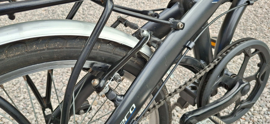 Carrera Intercity Folding Bike 20” Aluminium 6 Speed Rack Mudguards Excellent