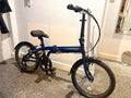 Tern Link B7 Folding Bike 20in Blue/Black Foldable Mudguards Kickstand V-Brake