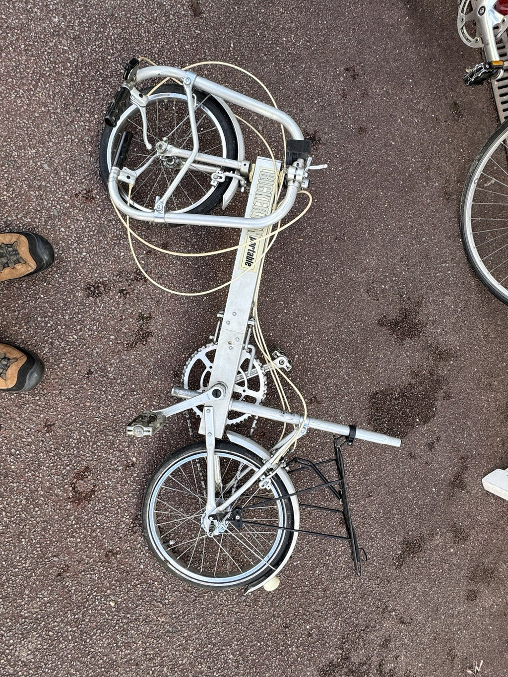 Bickerton Portable 16in Folding Bike Aluminium 3 Speed Caliper Brakes Silver
