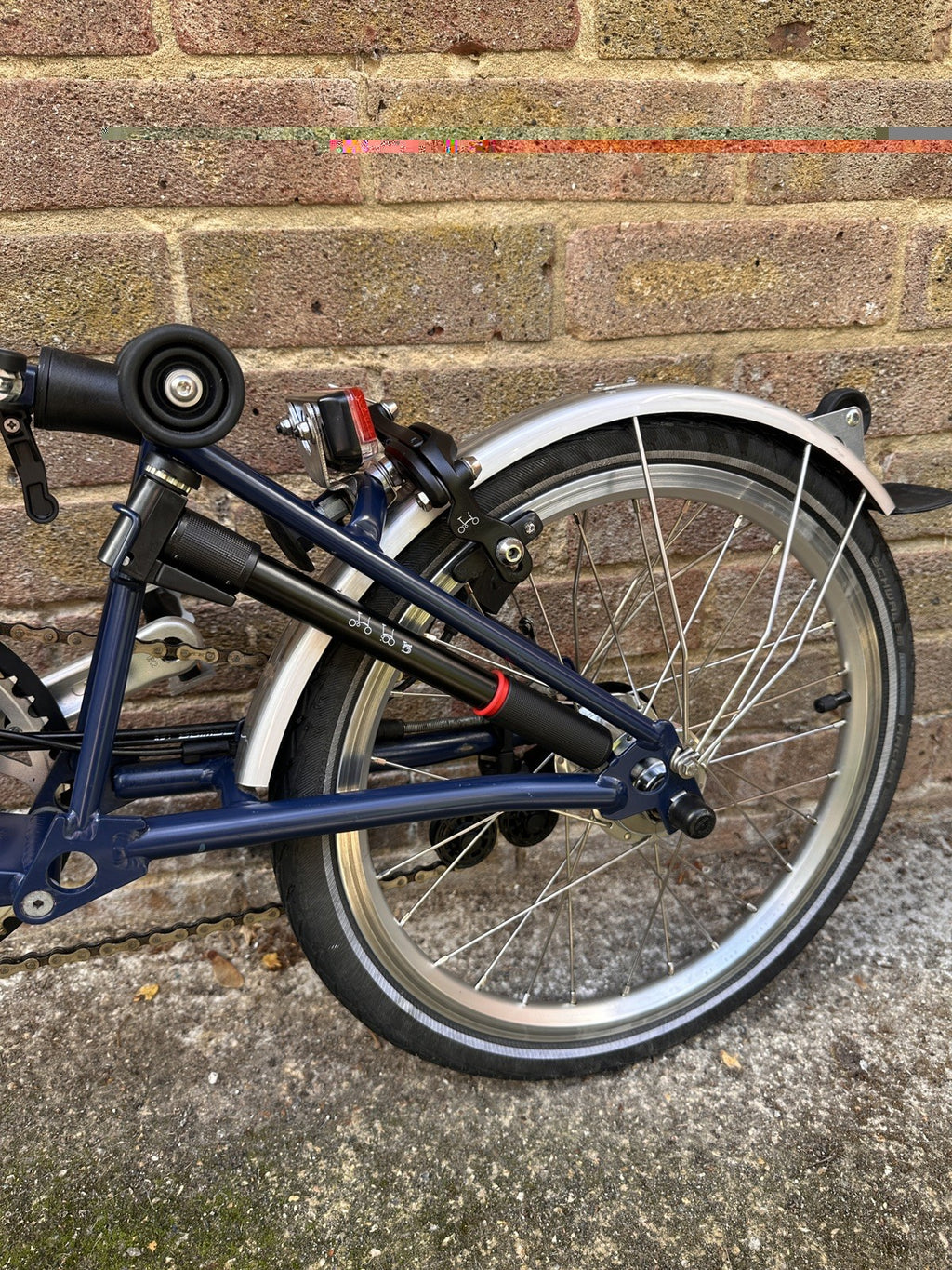 Brompton C Line Explore 2024 6-Speed, Tempest Blue, Excellent Condition, Lights