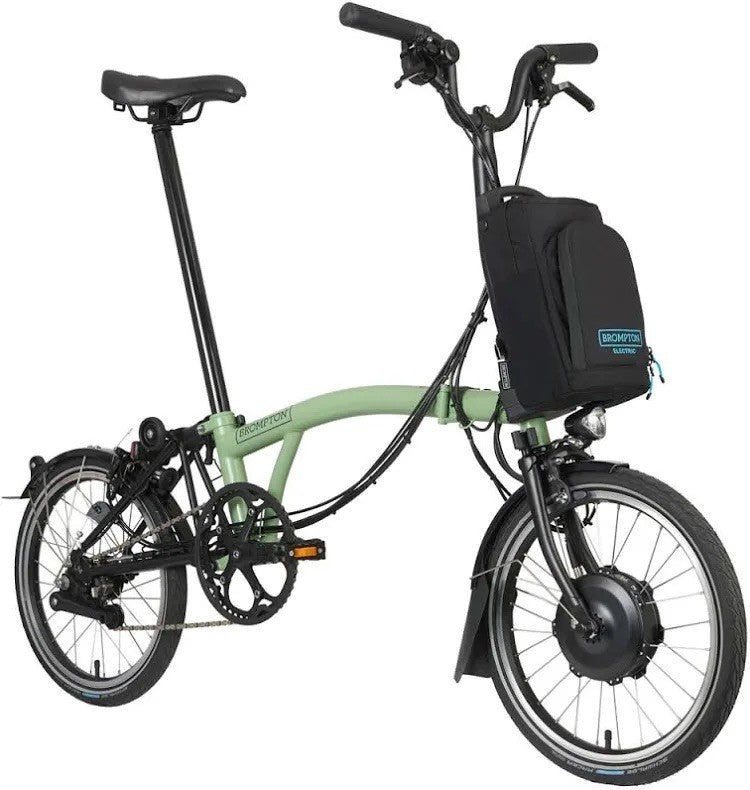 Brompton C Line Electrc Folding Bike Matcha Green Mid Bar 2024