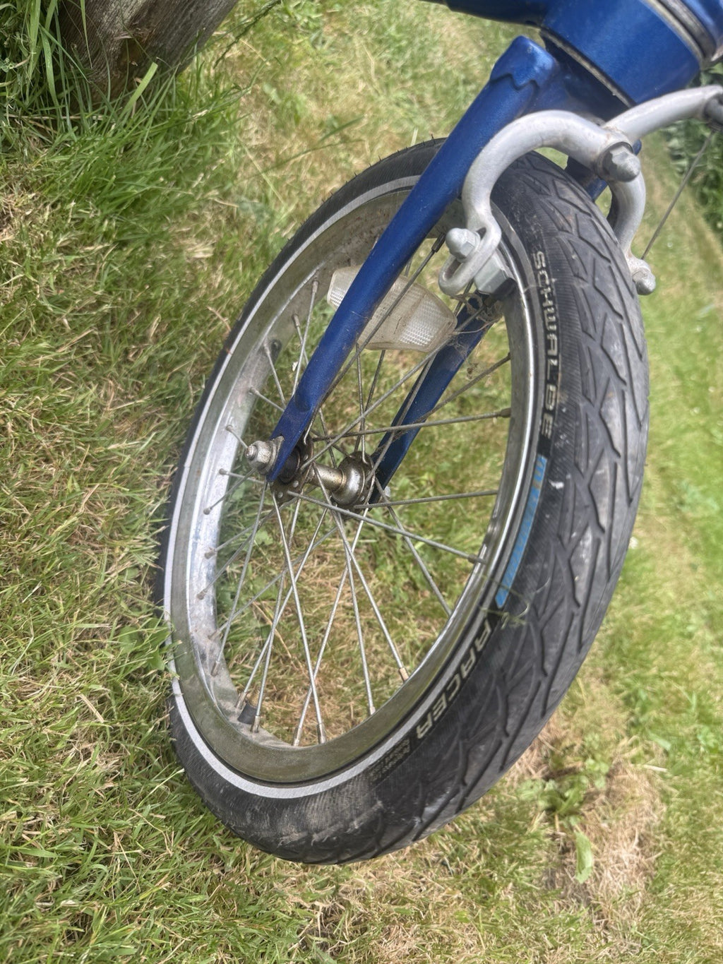Blue Dahon III Folding Bike Retro, Good Working Condition.