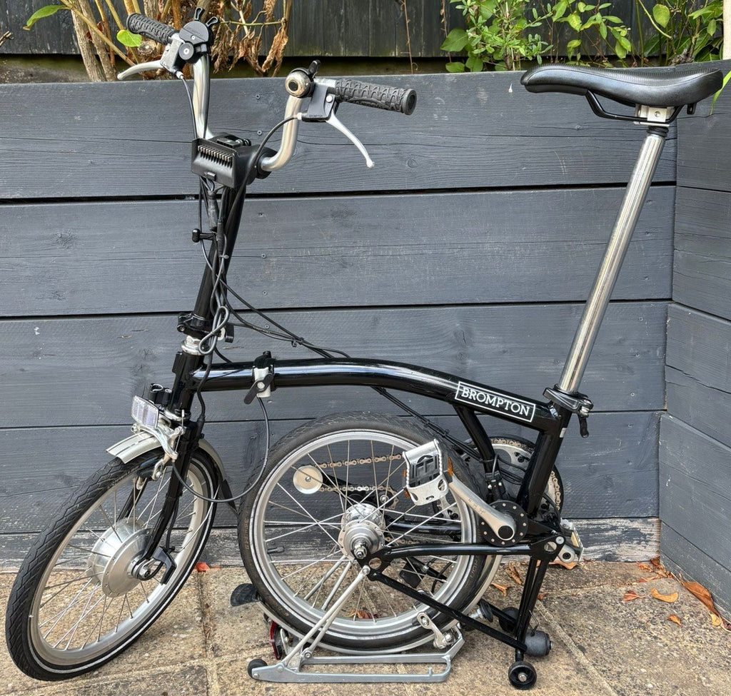 Brompton M3L Swytch Converted Folding Bicycle 3 Speed C line gloss Black