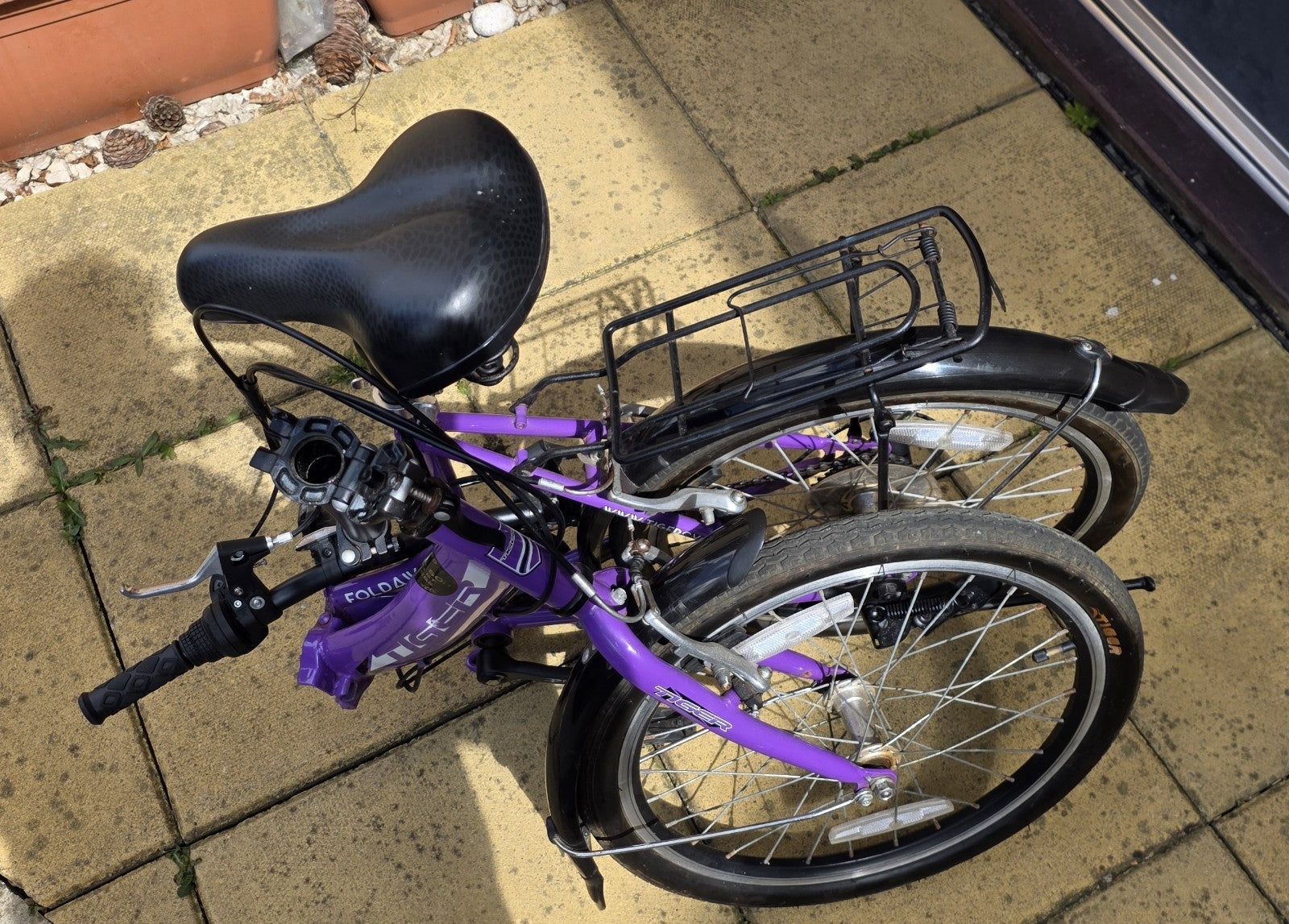 Tiger Foldaway 20" Wheel Folding Bike - 6-Spd Shimano - Purple - Great Condition