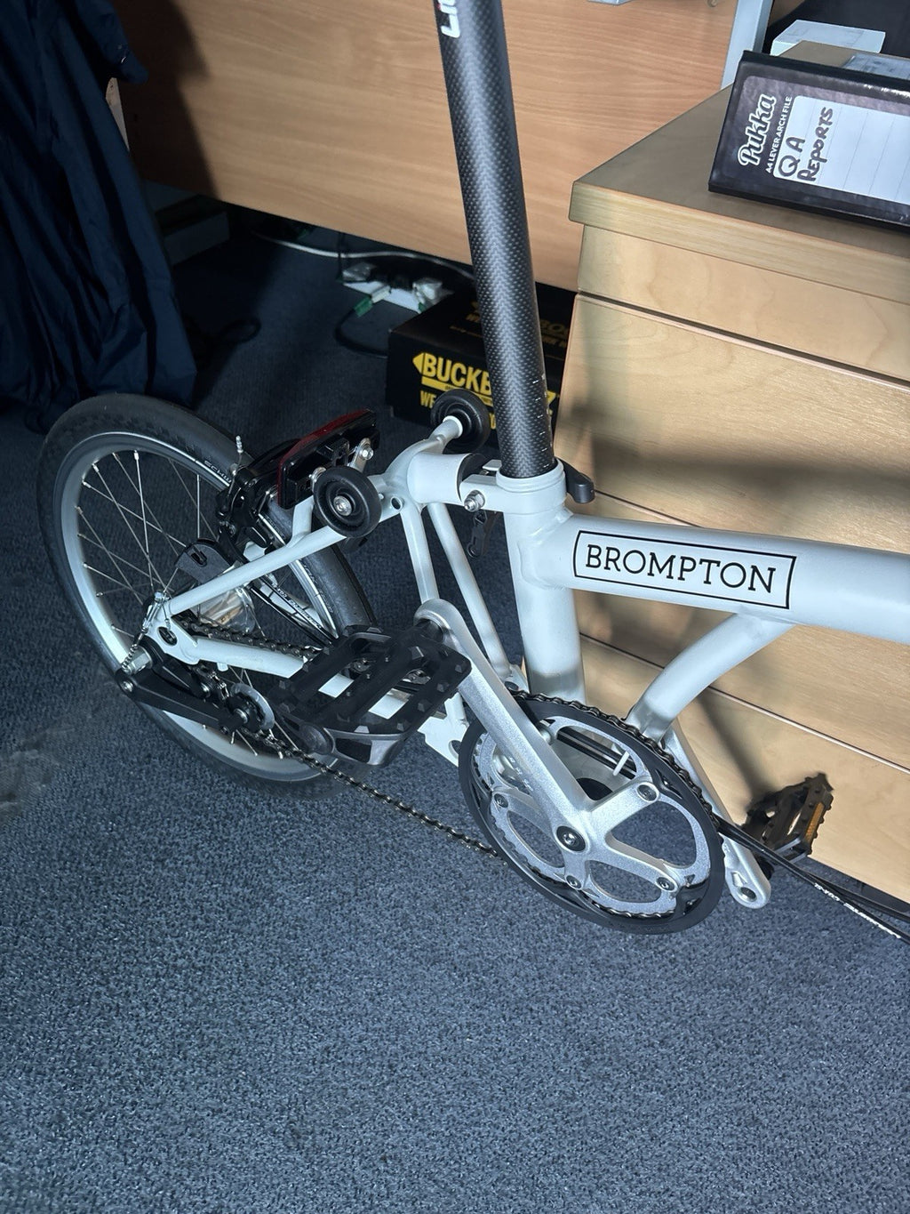Brompton A Class Folding Bike With Upgrades Nearly New