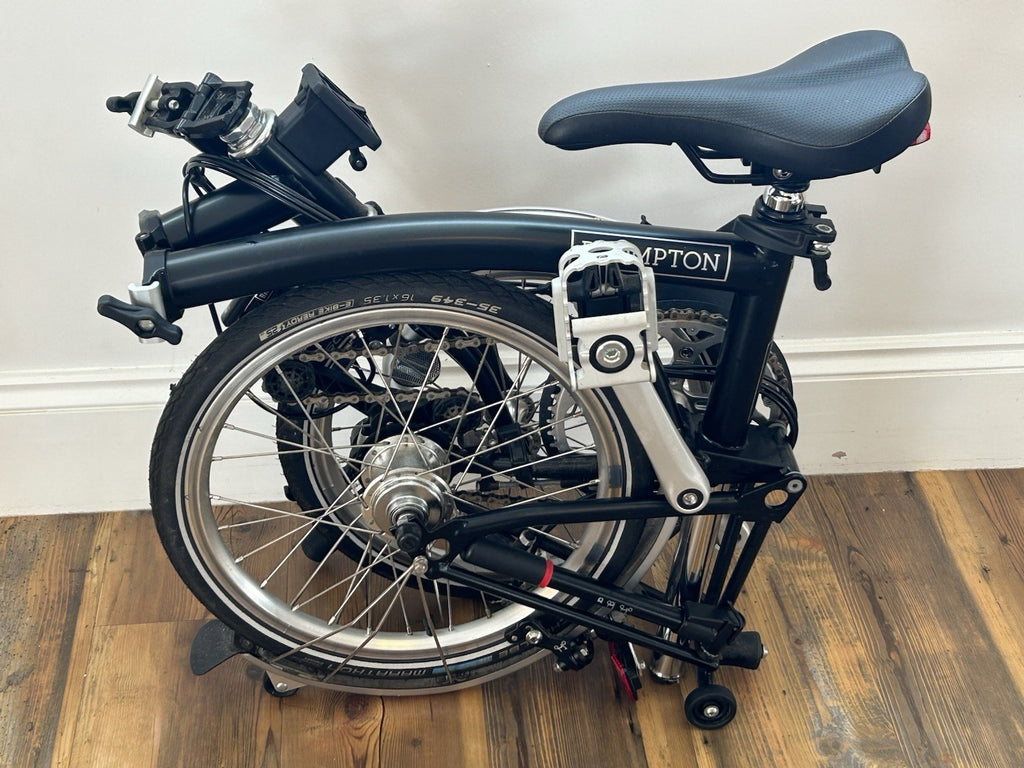 Brompton M6l Folding Bike With Front & Back Lights