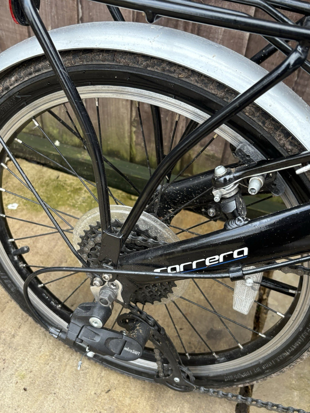 Carrera Intercity 20'' Unisex 8-Speed Folding Bike Black