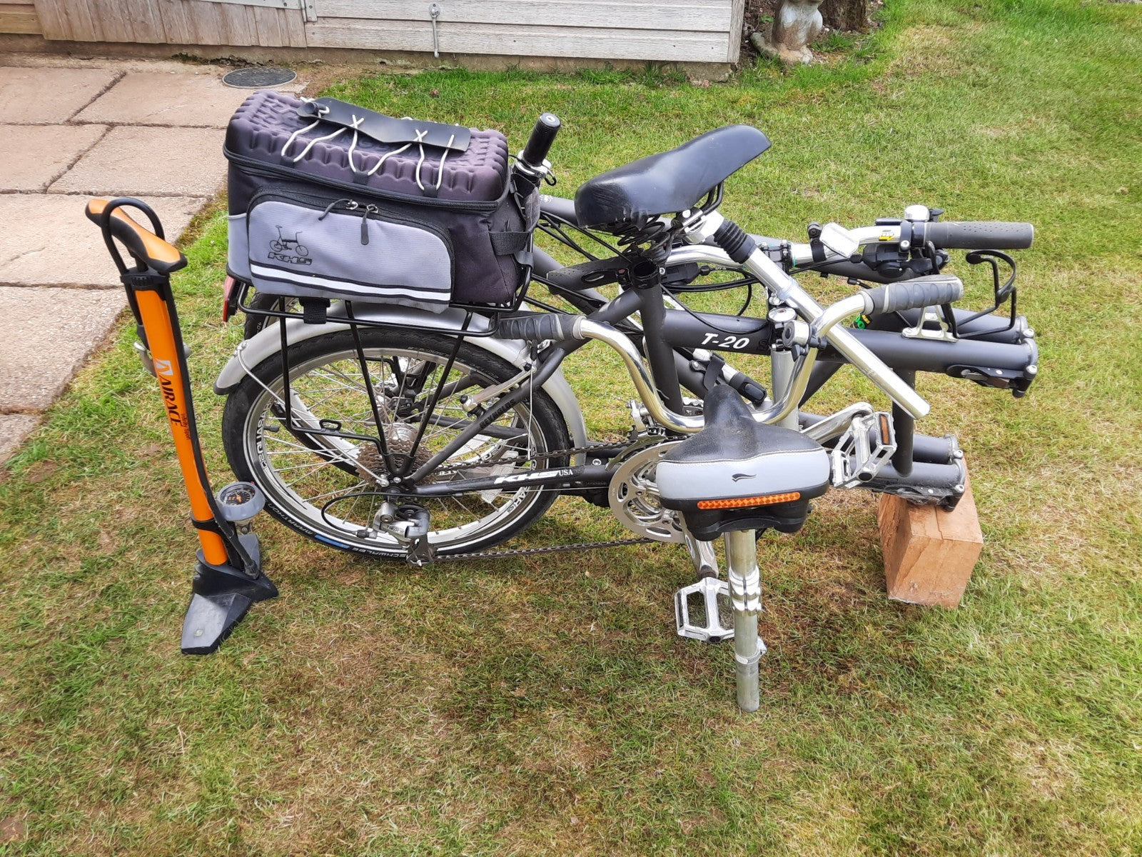 folding tandem bicycle