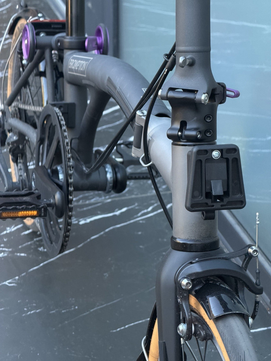 Brompton T Line Ceratech Cerakote 4 Speed Folding Bicycle Bike