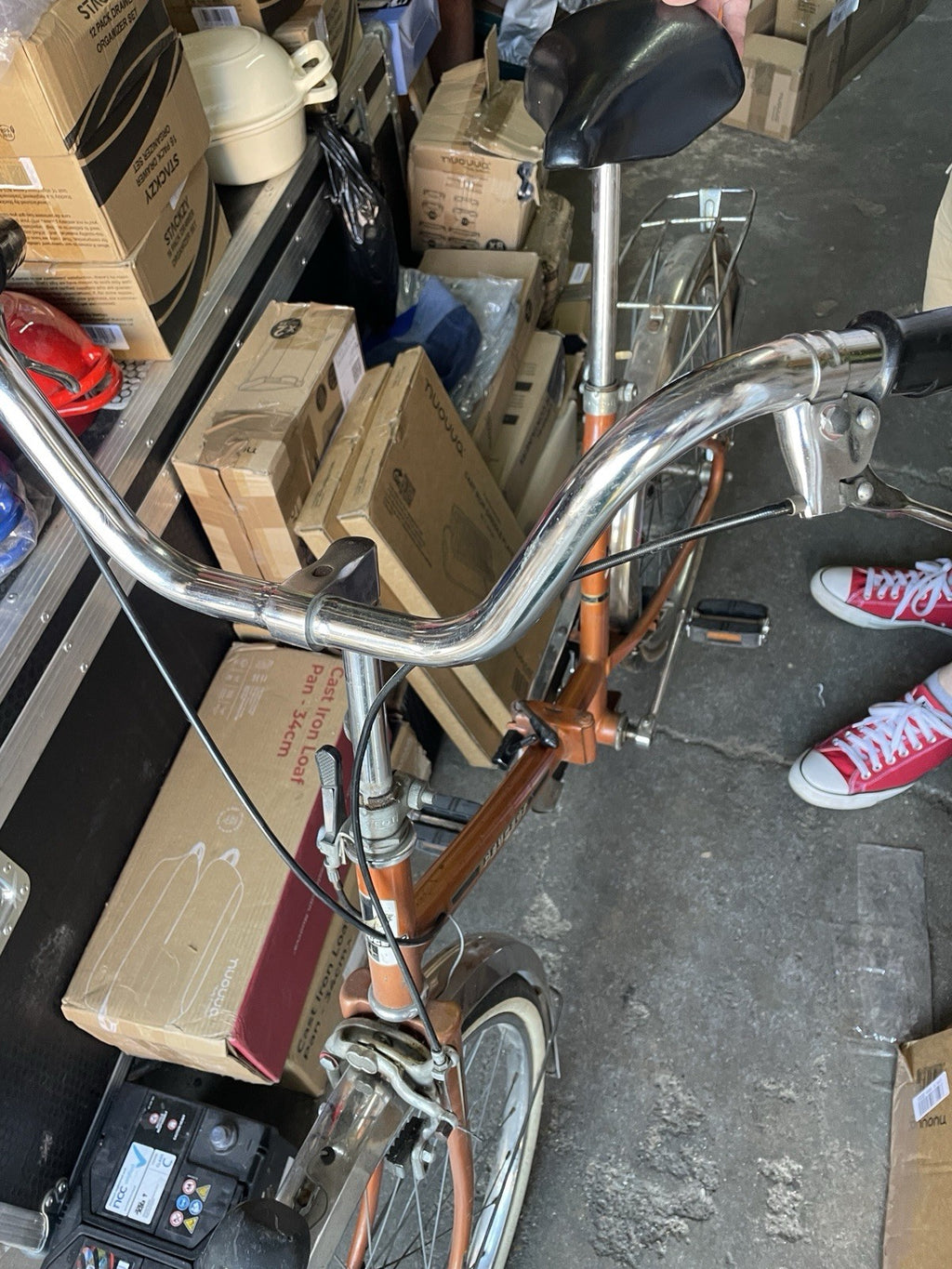 Vintage Peugeot Town folding Bike