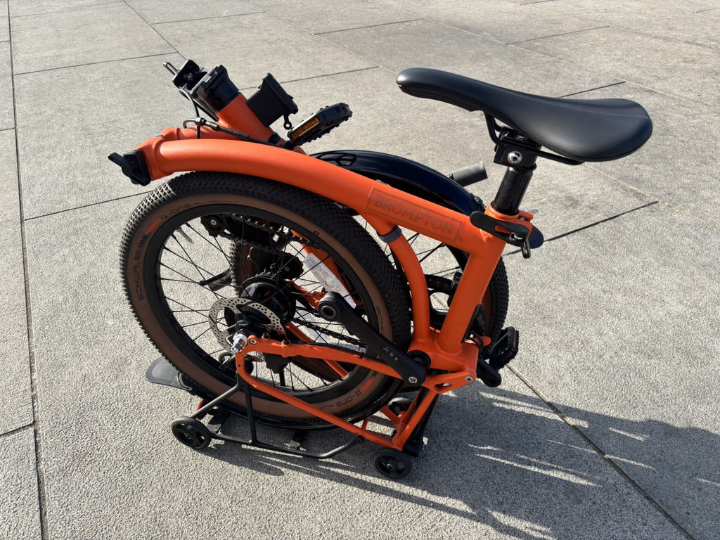 Brompton G Line 8-Speed Orange w/ mudguards and rack