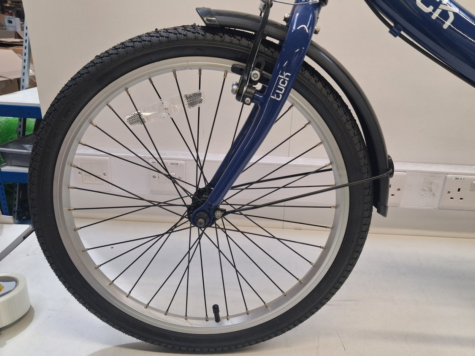 Apollo Tuck Single Speed One Size Compact 14kg Folding Bike - Blue (Scratched)